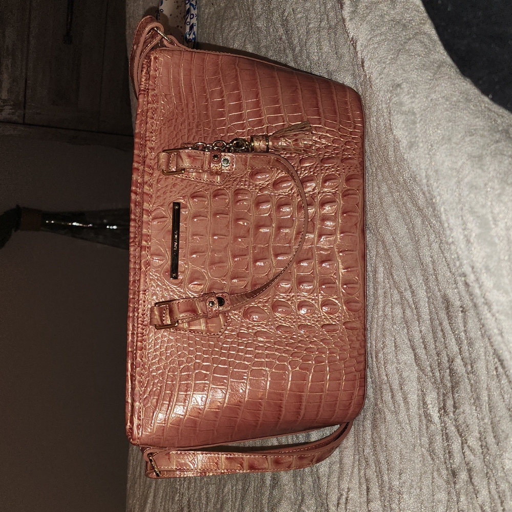 NWT Brahmin Sandshell Mini Asher